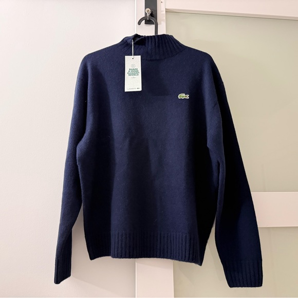 Lacoste Women's Dark Blue Turtleneck Sweater - Picture 2 of 5